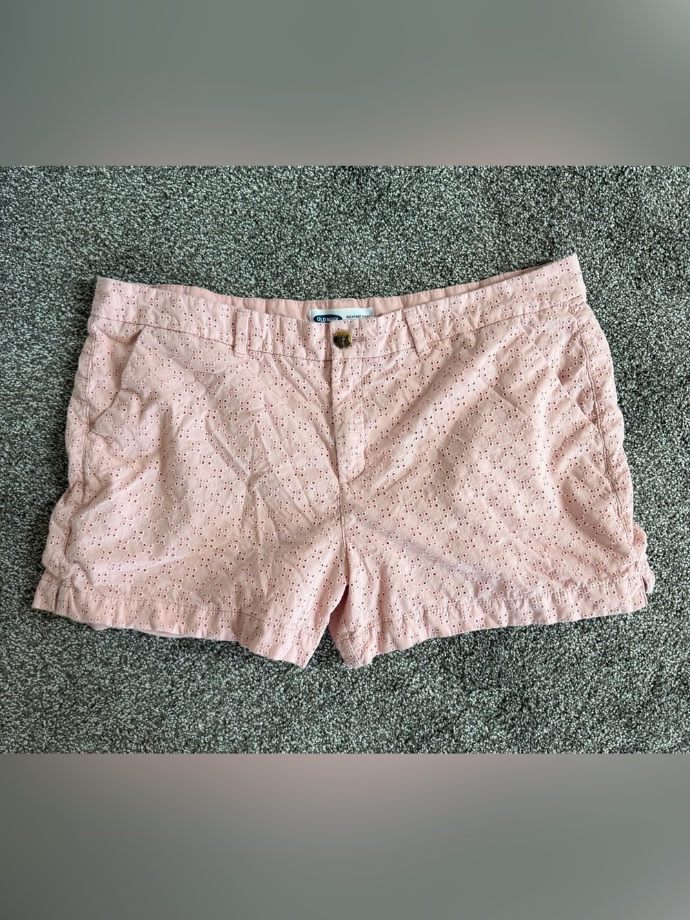 Old Navy Light Pink Eyelet Bermuda Shorts